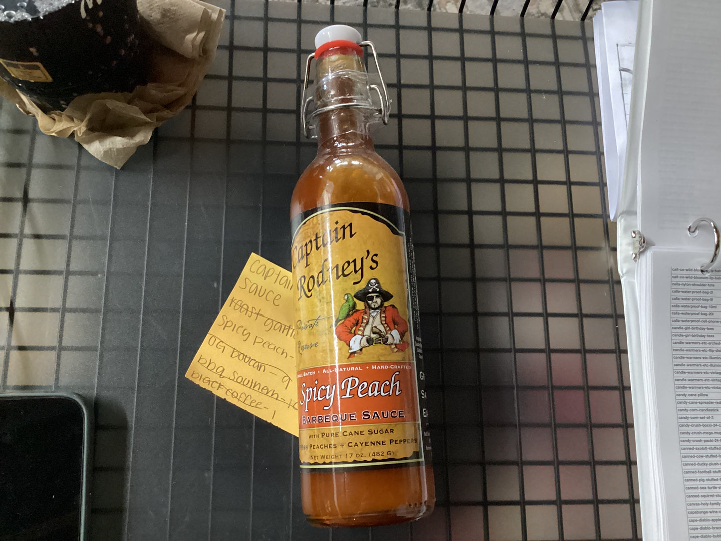 Captain Rodney's Spicy Peach BBQ Sauce
