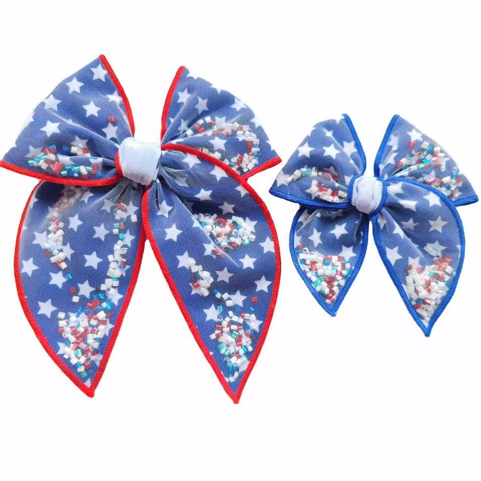 Cheeky Plum - Mesh Shaker Bow - Firecracker