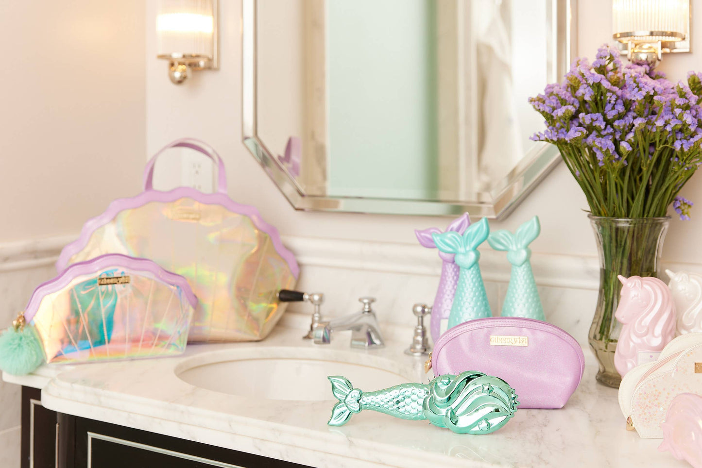 Glimmer Wish - Mermaid Hair Detangling Brush