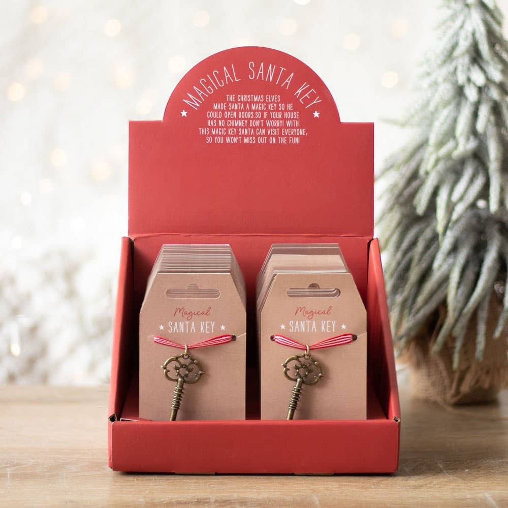 Something Different Wholesale - Set of 30 Santa's Magic Christmas Key Stocking Stuffer