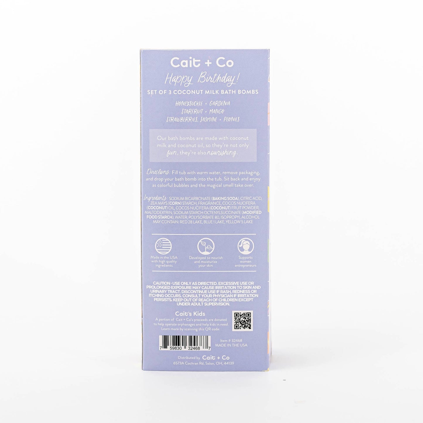 Cait + Co - Happy Birthday Bath Bomb Gift Set