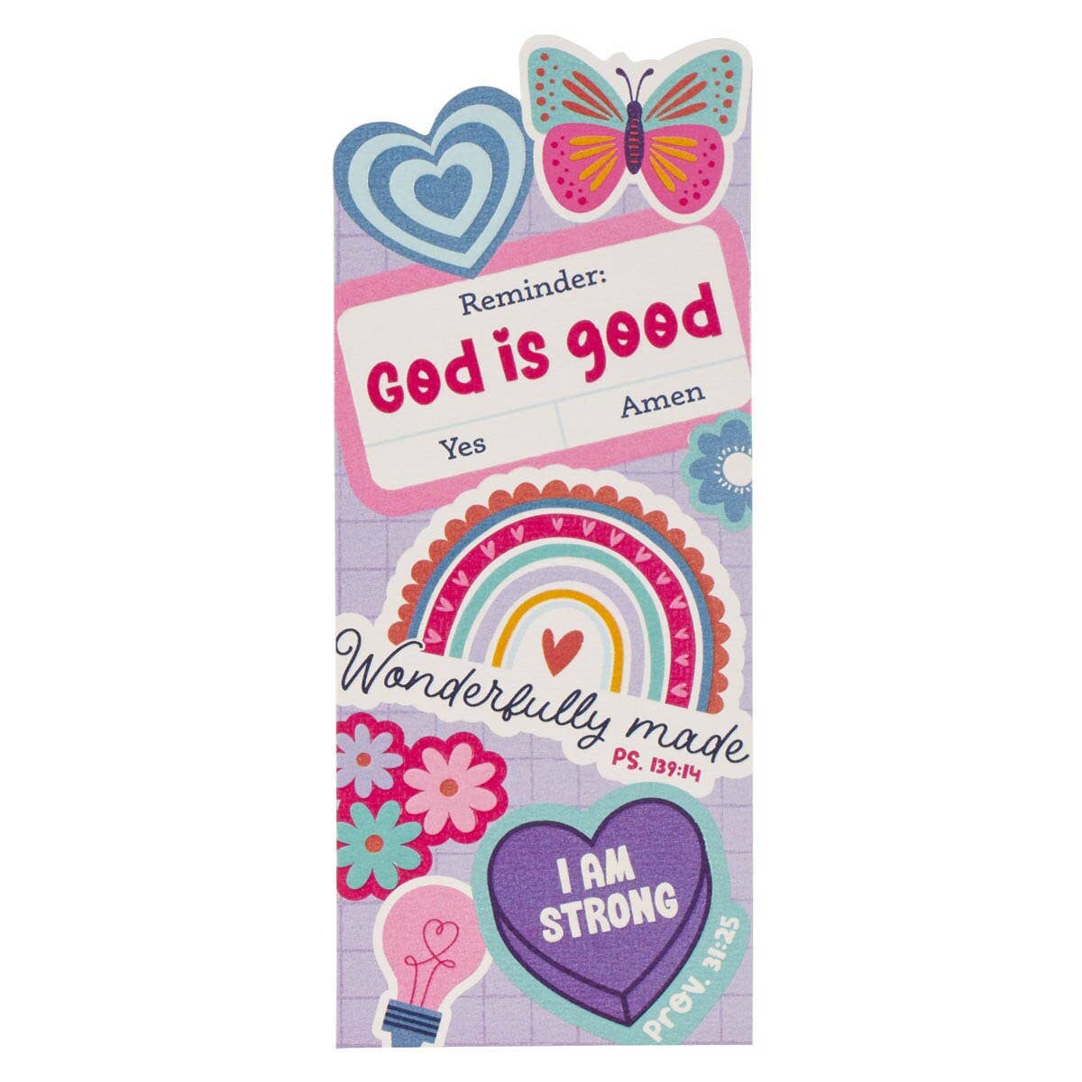 Christian Art Gifts - Bookmark Die-cut I Am Strong Prov. 31:25