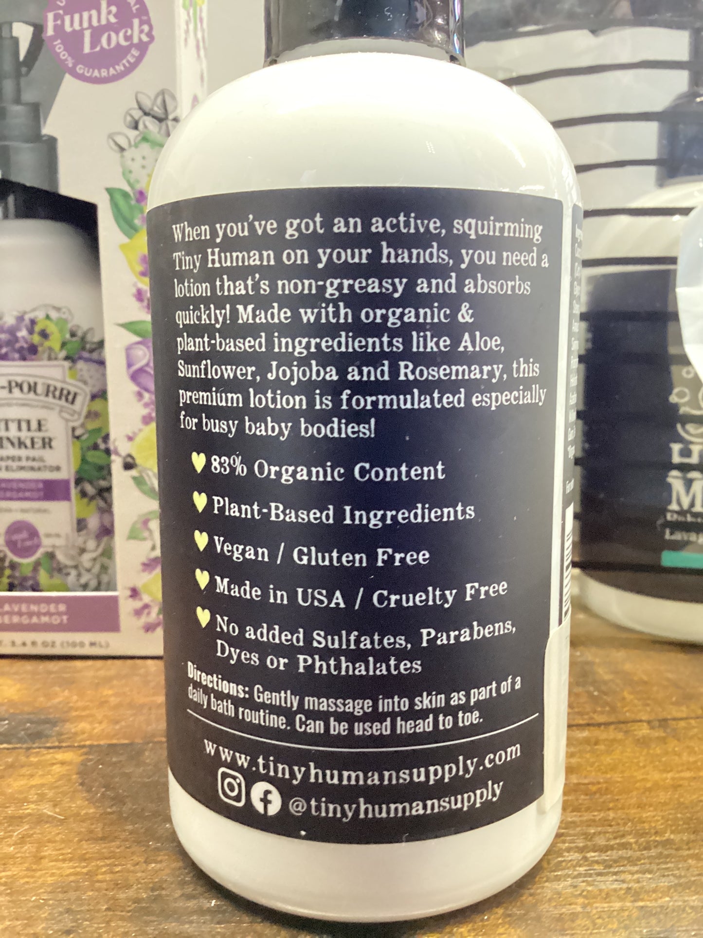 Tiny human/busy body/baby lotion/8oz