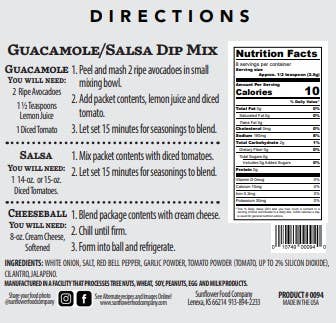 Guacamole and Salsa Dip Vegetable Mix-Multiple Products in 1