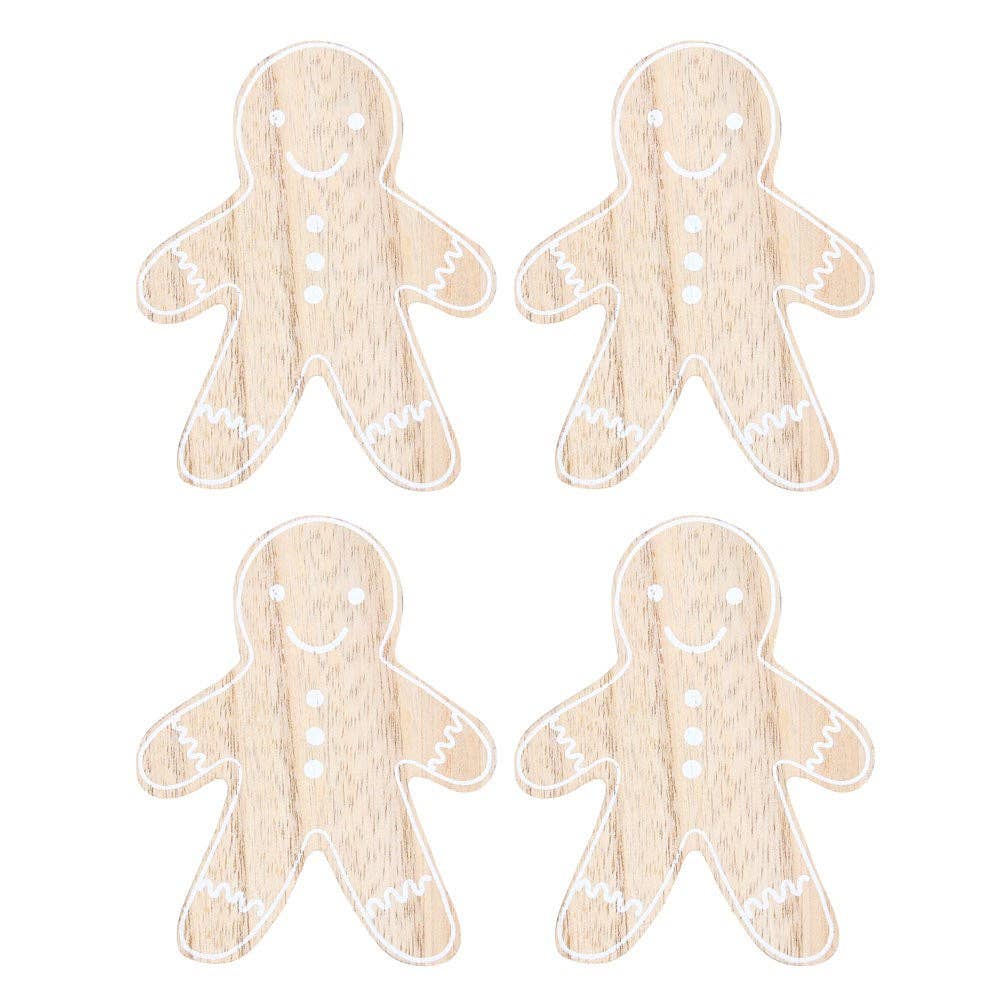 Something Different Wholesale - Christmas Gingerbread Man Coaster Set