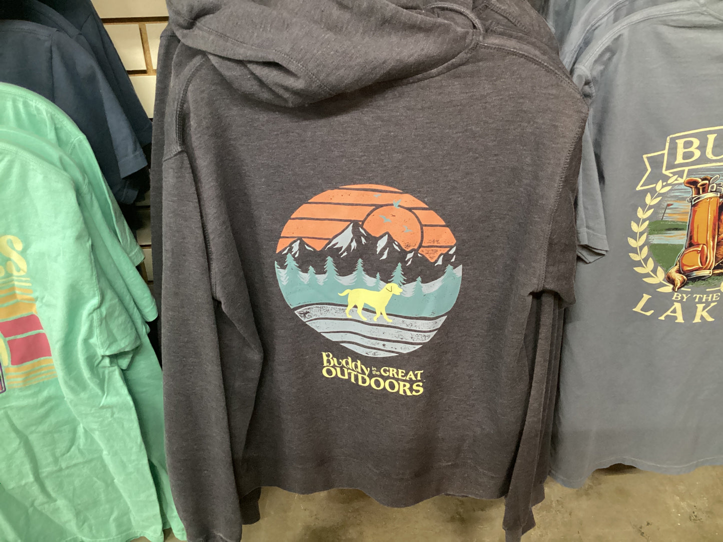 BGO Vintage Mountain Vintage Hoodie Midnight