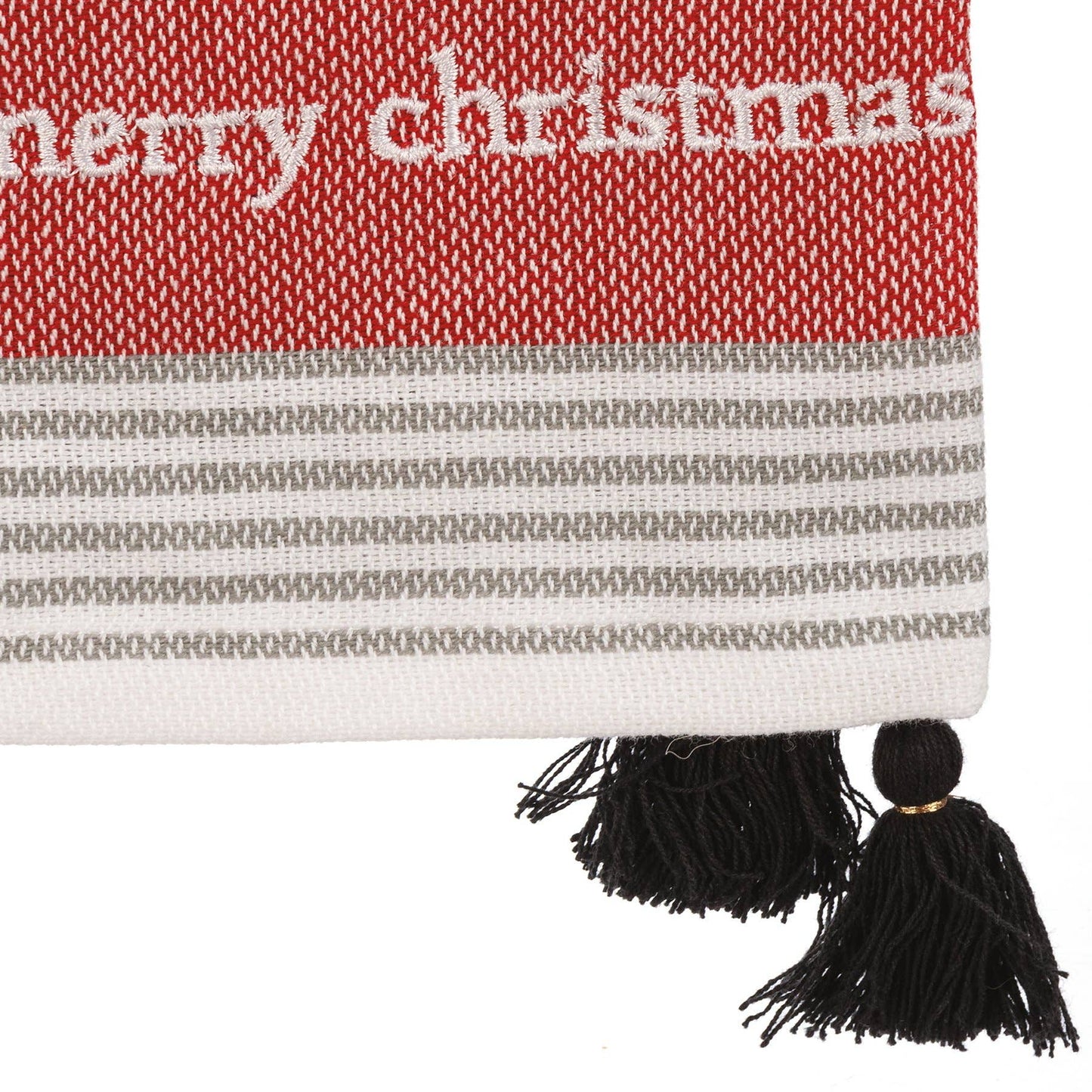 Primitives by Kathy - Merry Christmas Striped Kitchen Towel