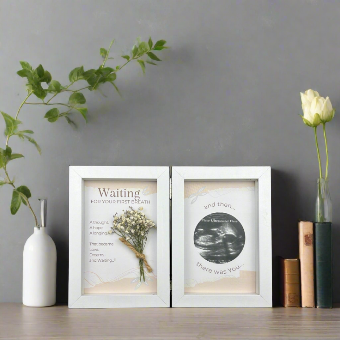 First Breath Ultrasound Keepsake Frame 4x6 Shadow Box 8100