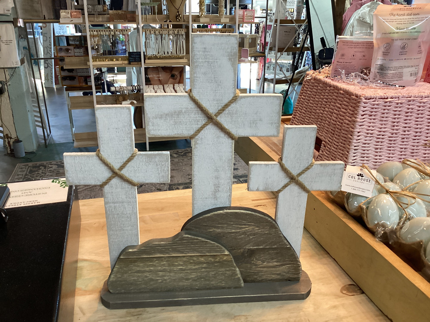 Layered Cut Out Cross