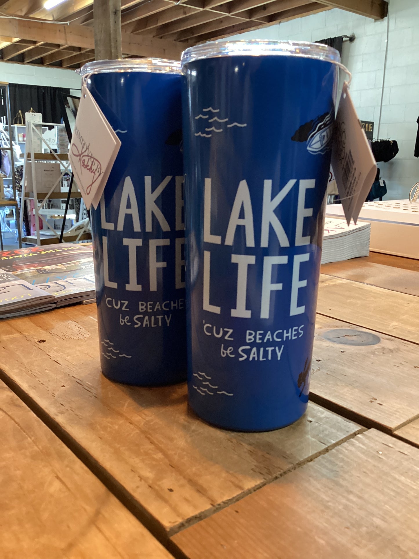 Coffee Tumbler; Lake Life