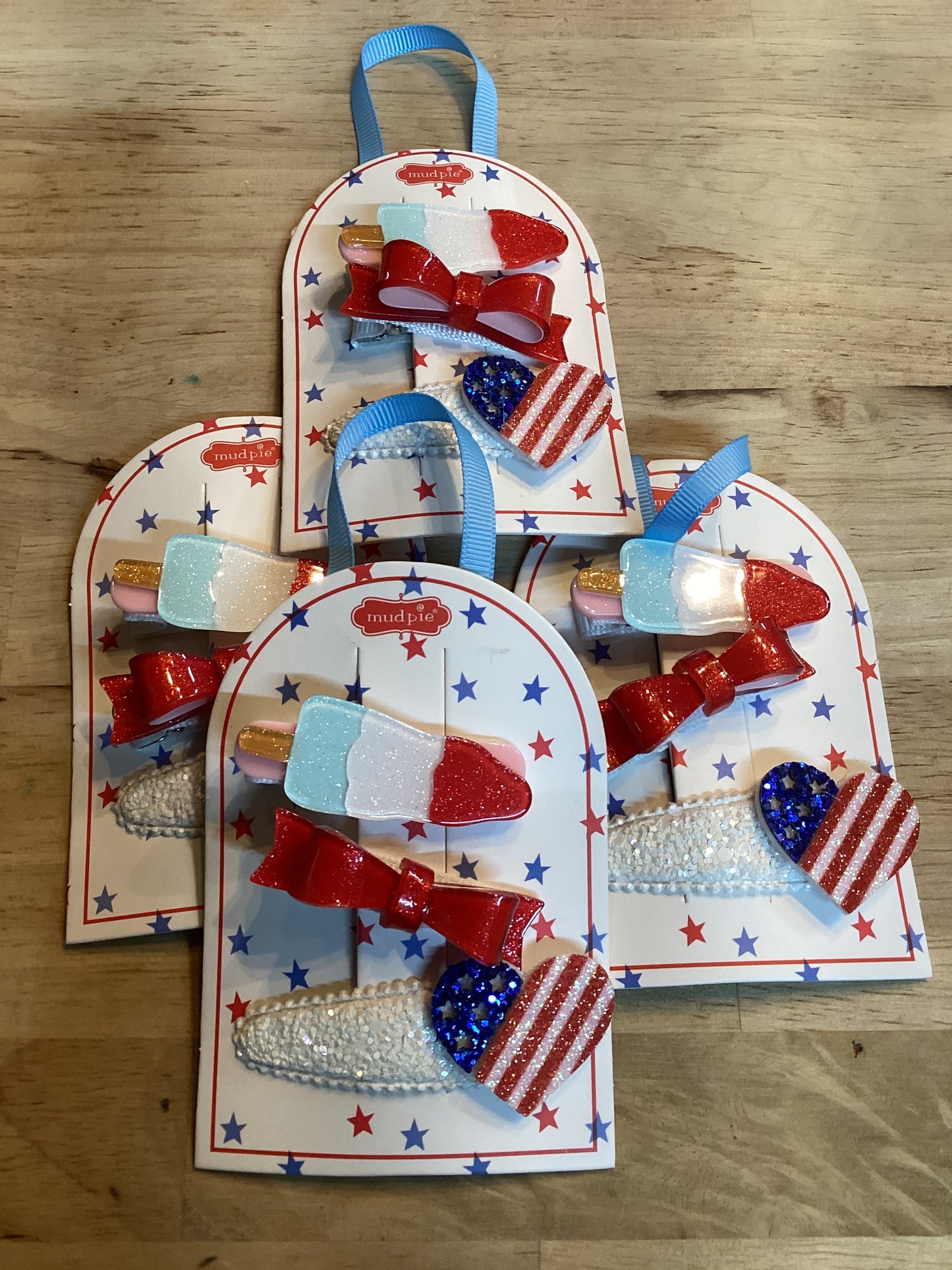 POPSICLE FOURTH HAIR CLIPS