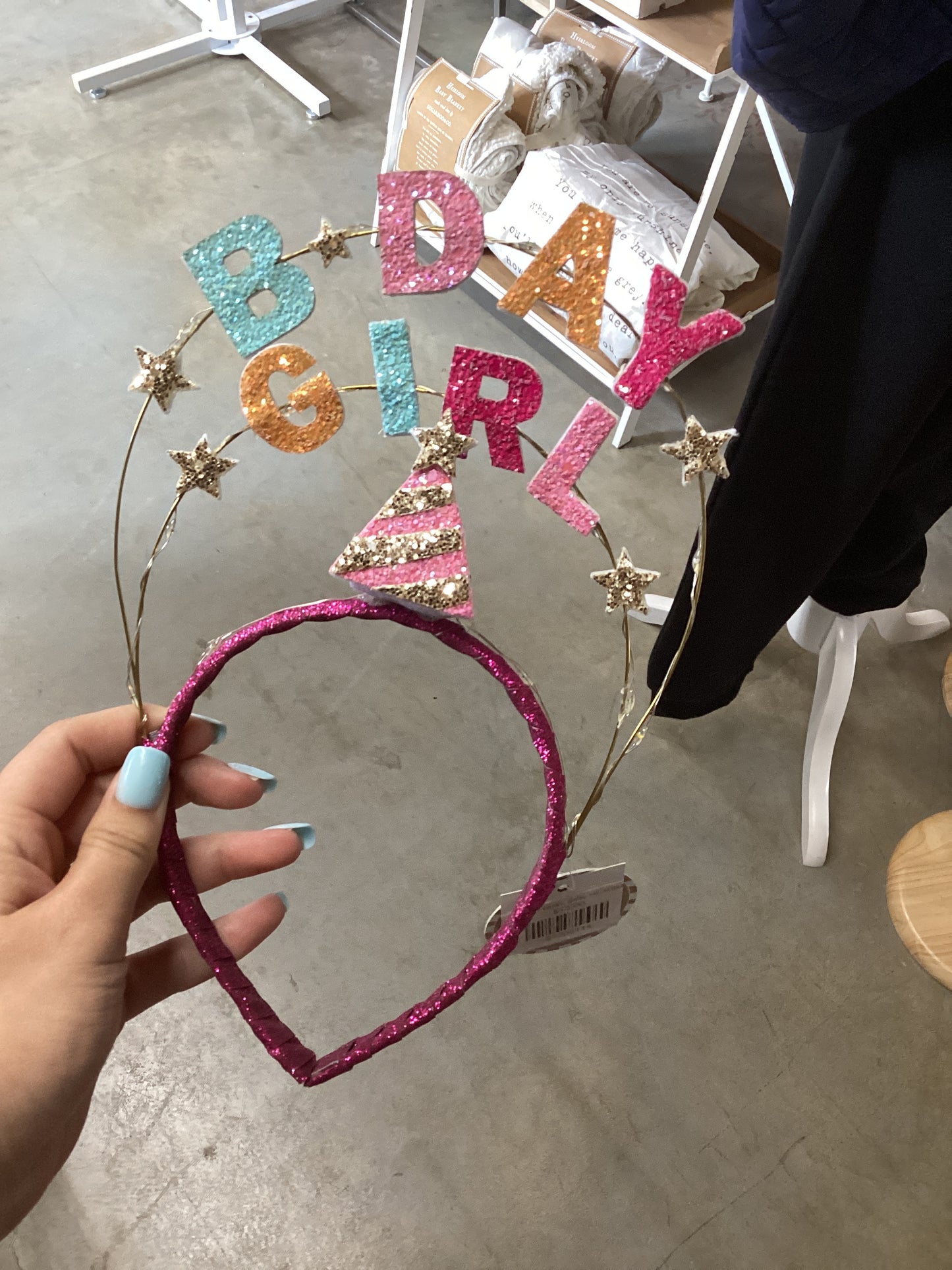LIGHT UP BDAY GIRL HEADBAND