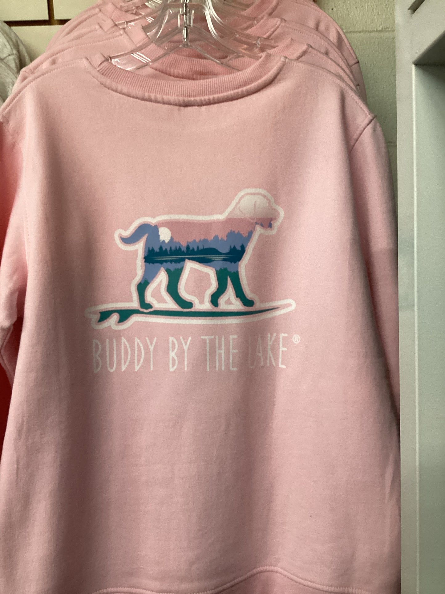 BBL Lake Scape Fleece Crew Pinky Sweatshirt