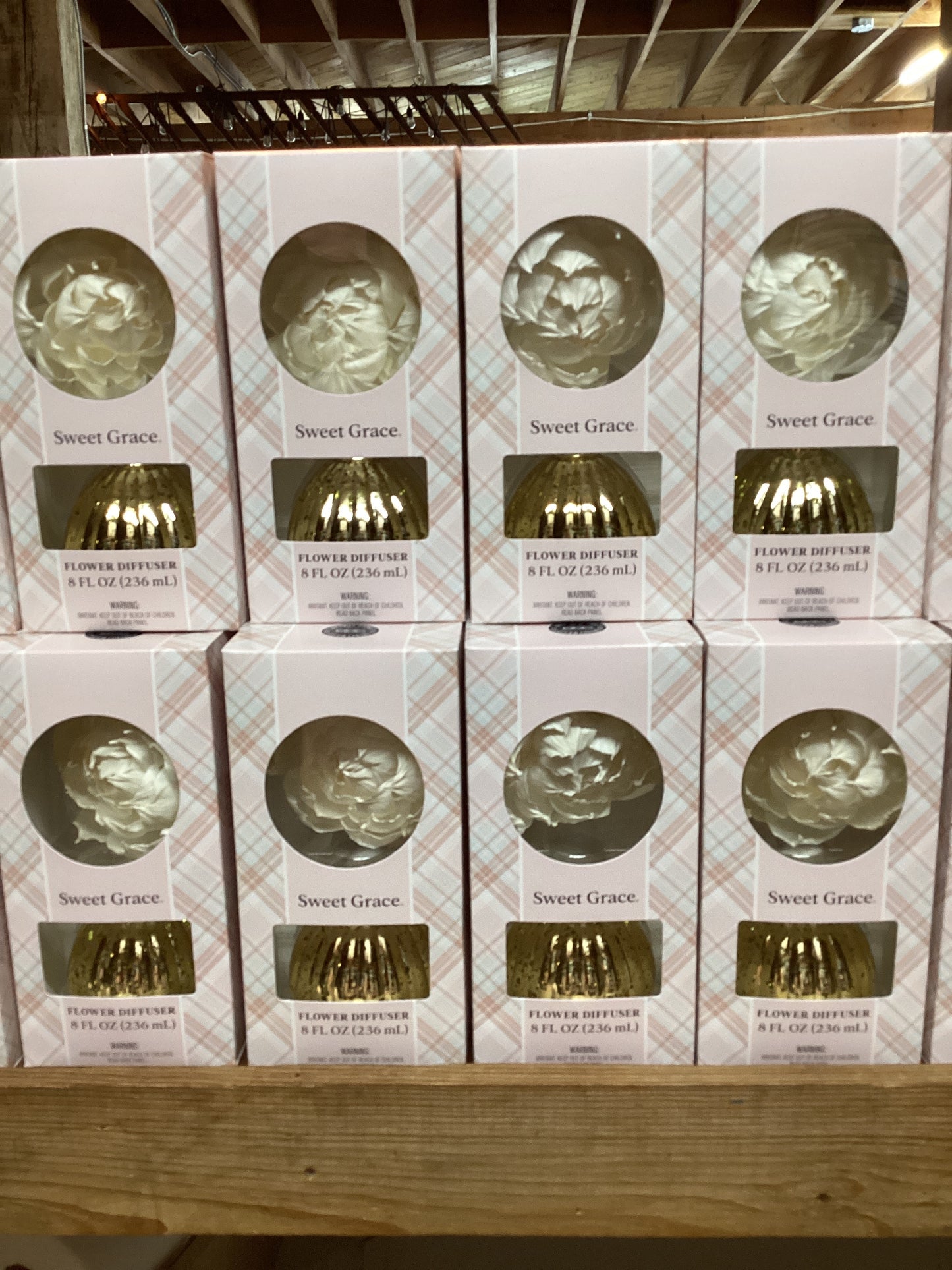 SWEET GRACE FLOWER DIFFUSER GOLD VASE