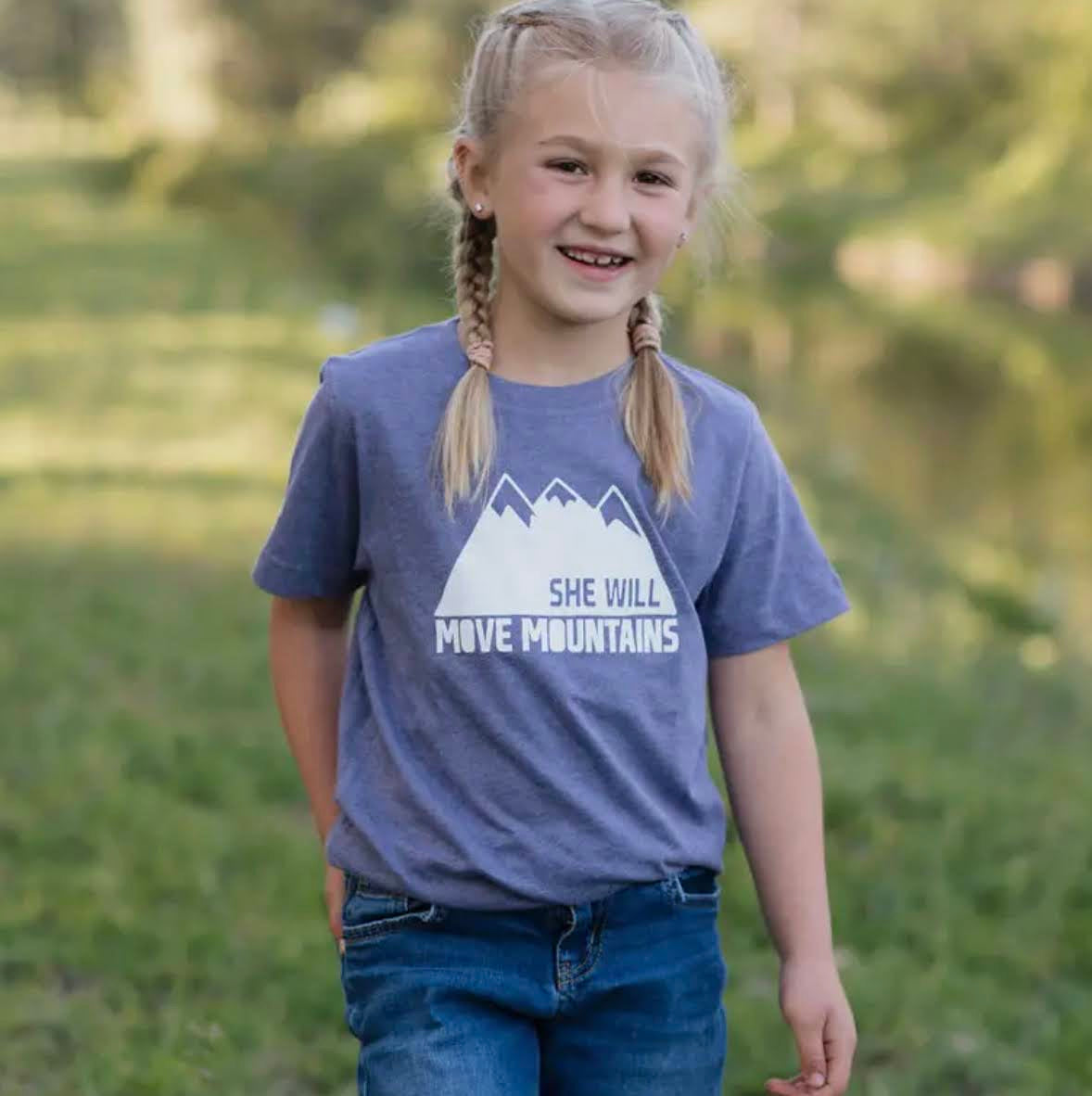 Lake Girl “She Will Move Mountains” Tee
