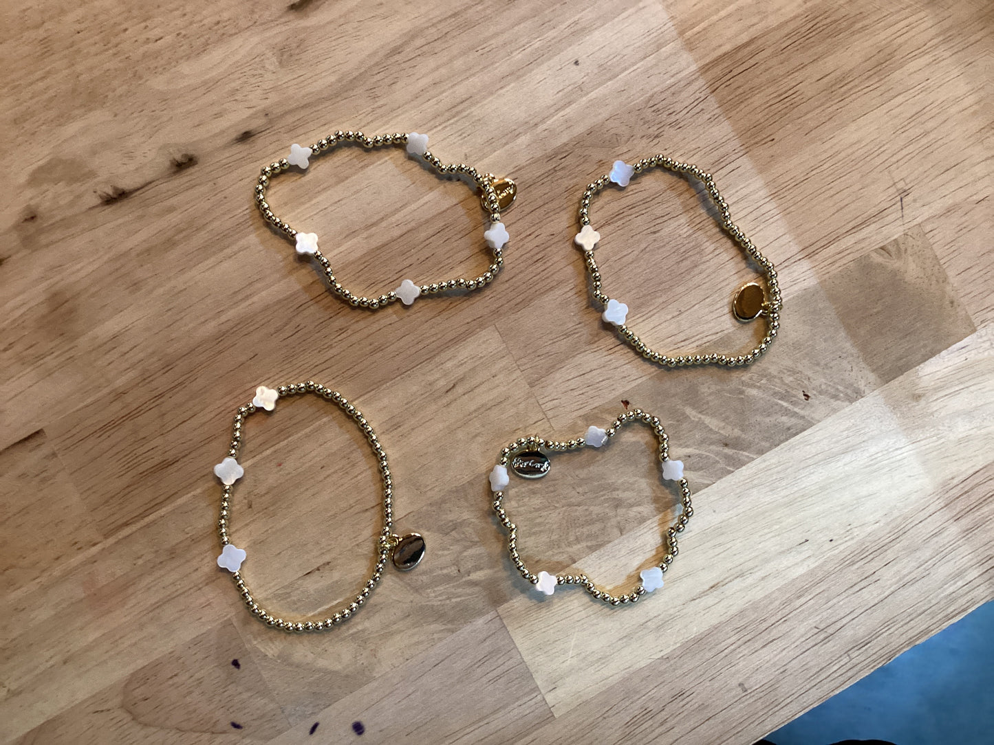 Alex Carol shell clover bracelet