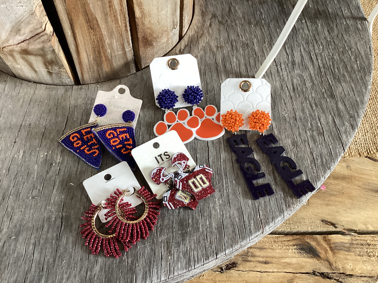 Game day earrings