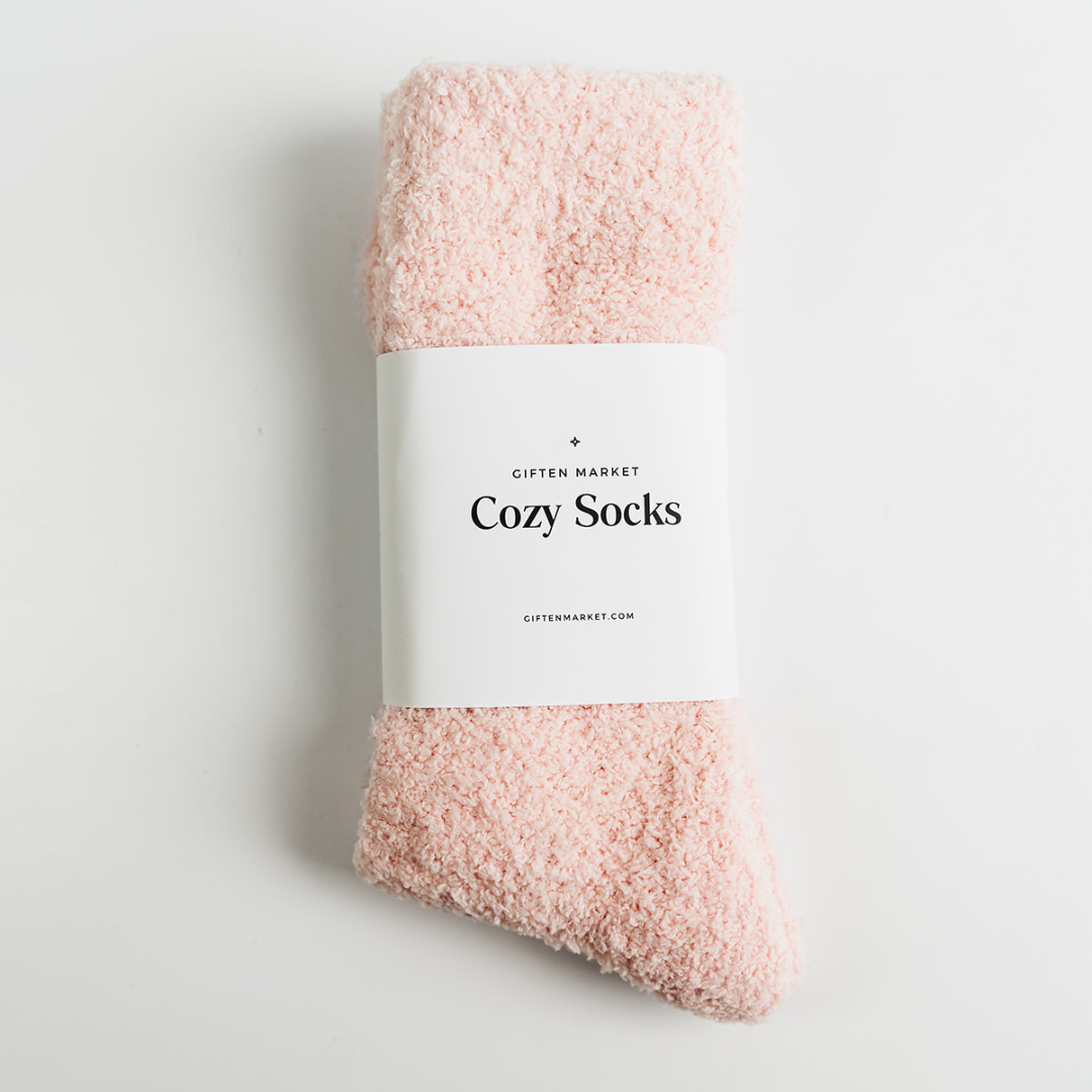 Giften Market - Cozy Cloud Socks - Seashell Pink - Women's - Valentine's Day