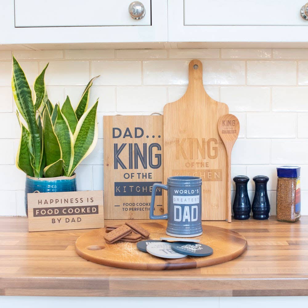 Something Different Wholesale - King of the Kitchen Men's Wooden Chopping Board