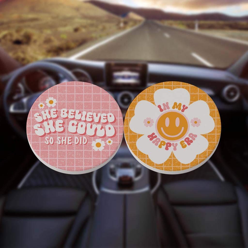 Clairmont & Co - Car Coaster Pack, Sweet 16 Gifts, Gifts for Girls, Grad Gift
