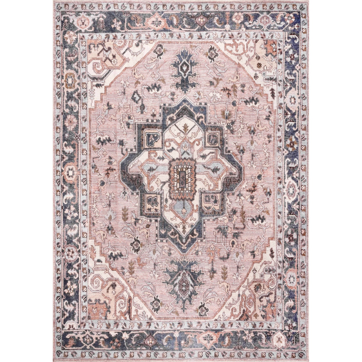 nuLOOM - Sasha Machine Washable Medallion Area Rug