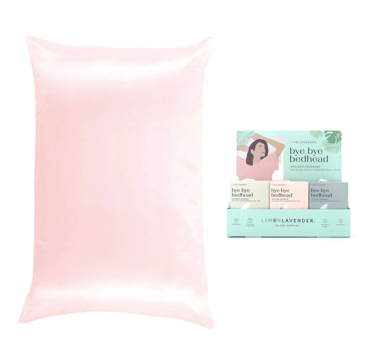 DM Merchandising - Lemon Lavender Solid Silky Satin Pillowcase Assortment