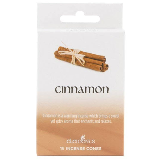 Something Different Wholesale - Set of 12 Packets of Elements Cinnamon Incense Cones