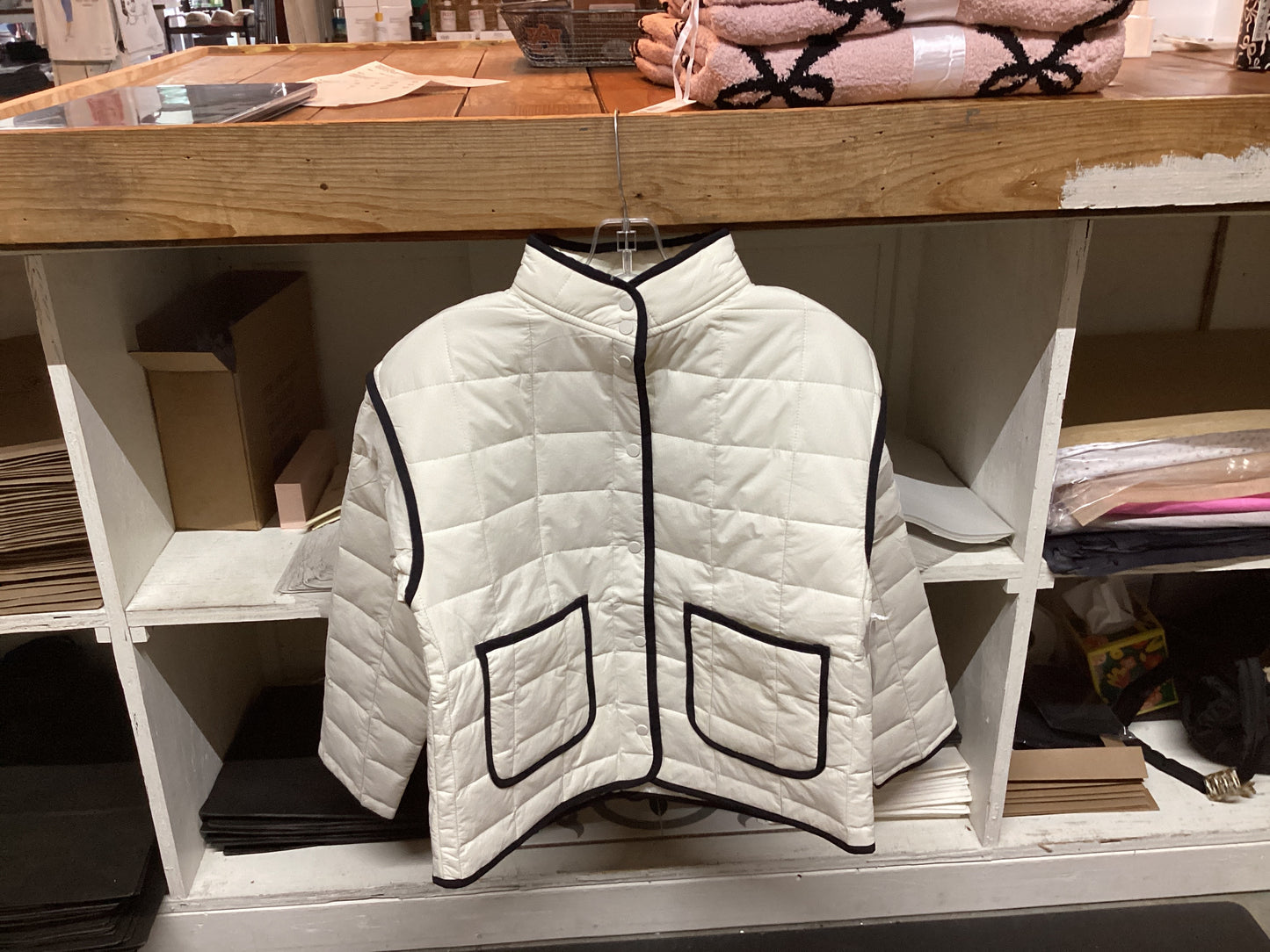 QUILTED TRIM JACKET