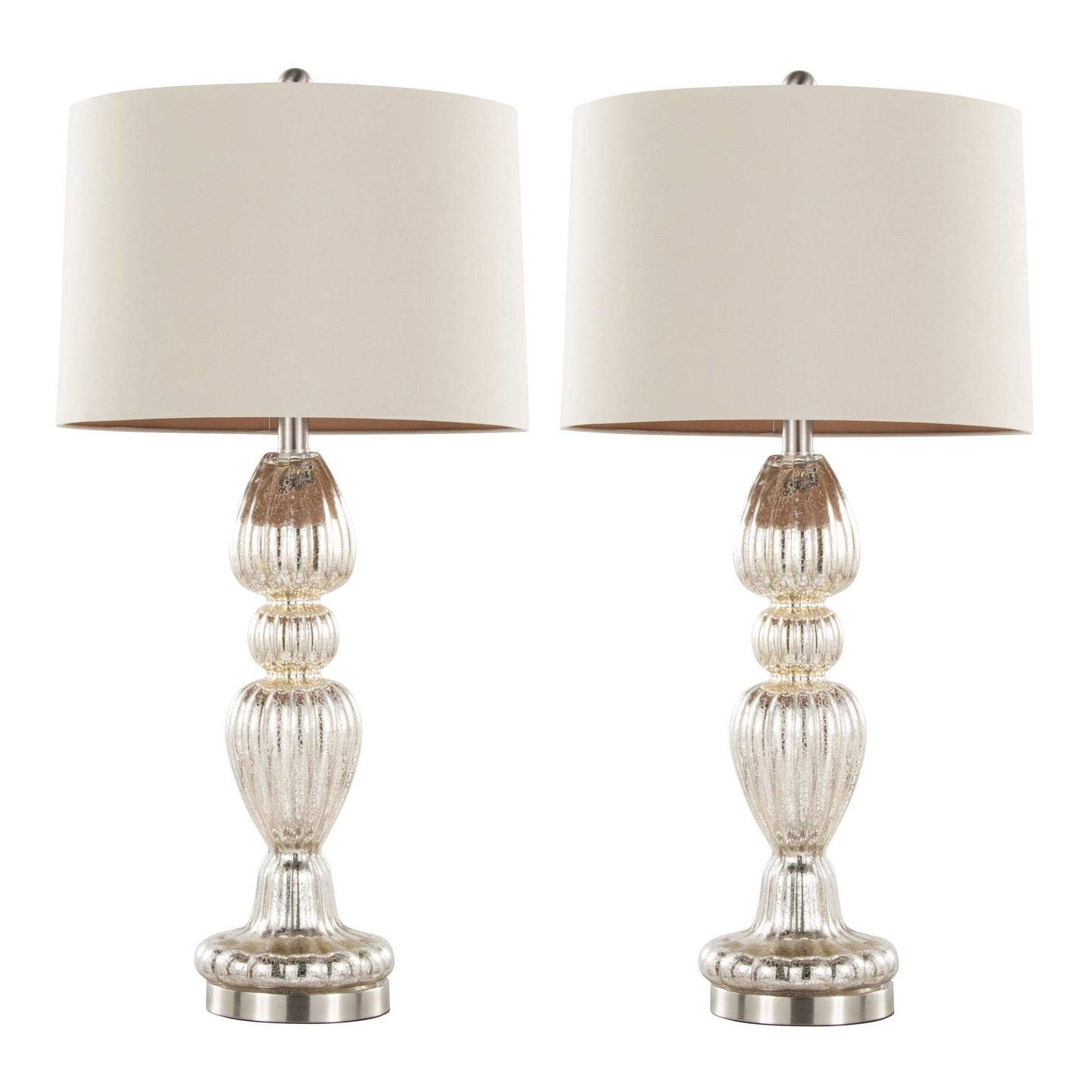 LumiSource and Grandview Gallery - Spade 30" Glass Table Lamp - Set of 2
