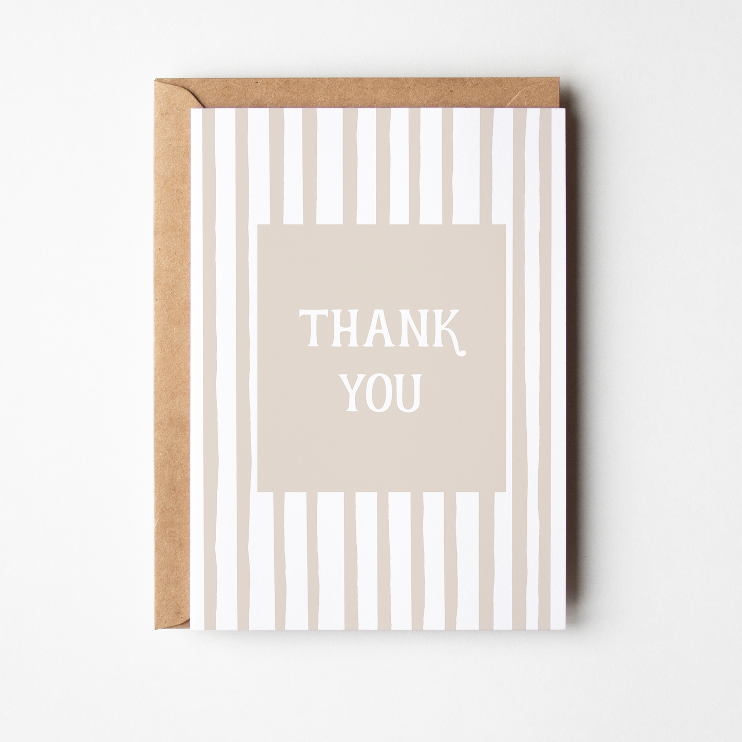 Porter Lane Home - Thank You Stripe Greeting Card