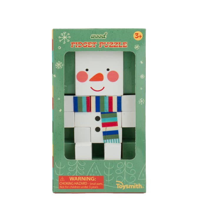 Toysmith - Holiday Wood Fidget Puzzle