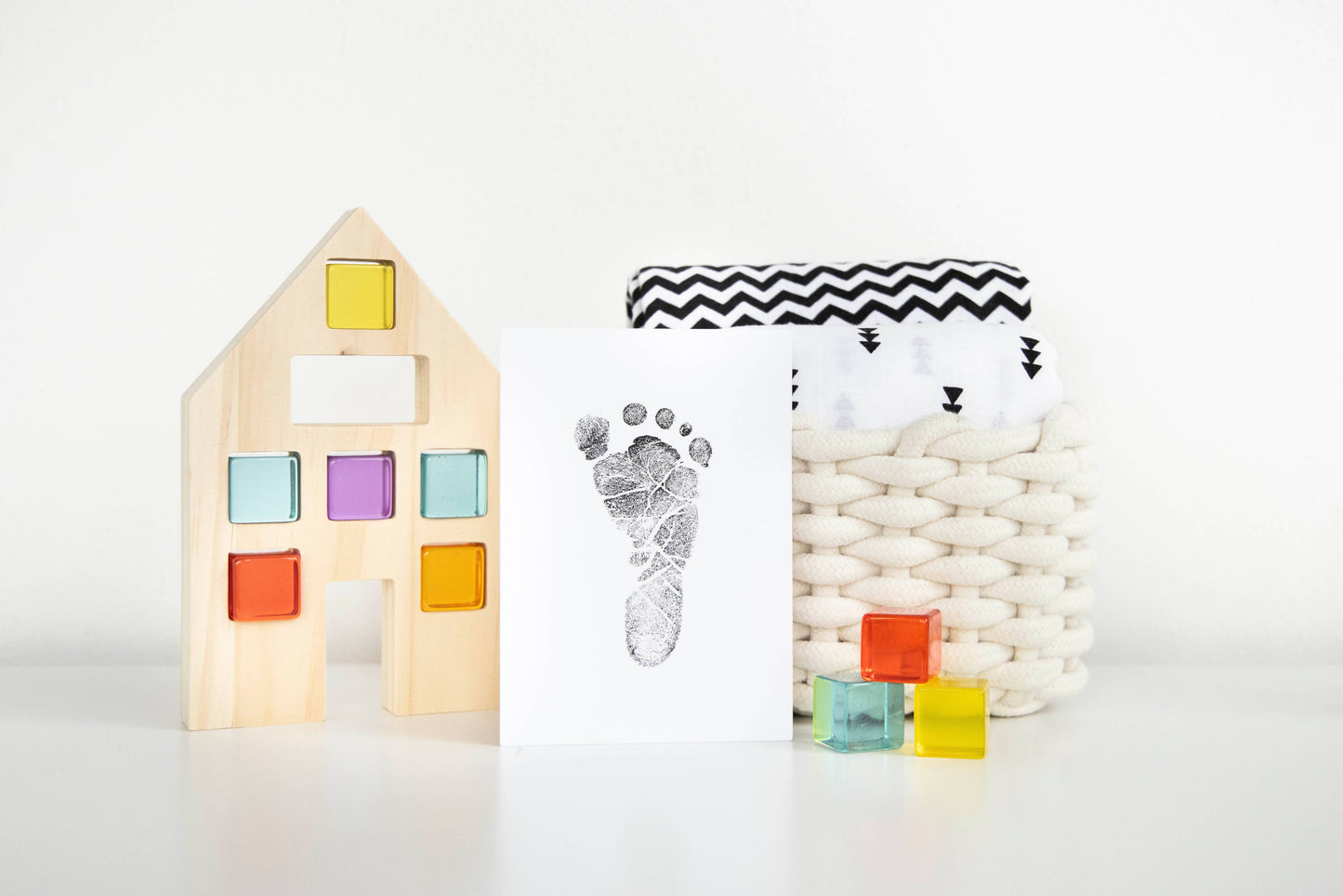 Pearhead - Baby Print Clean-Touch Ink Pad Kit, Medium/Large, Black
