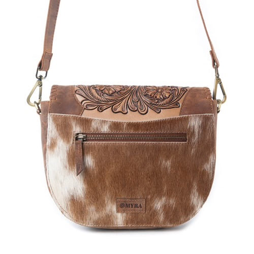 Bronco Ridge Handtooled Bag in Canyon Tan by MYRA