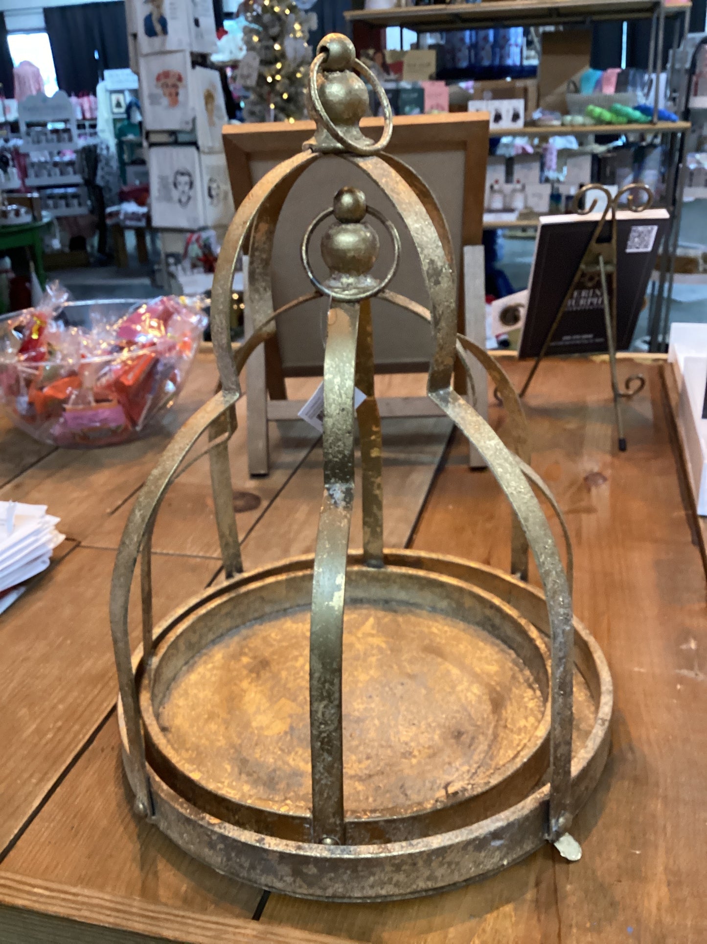 Gold 2 tier lantern
