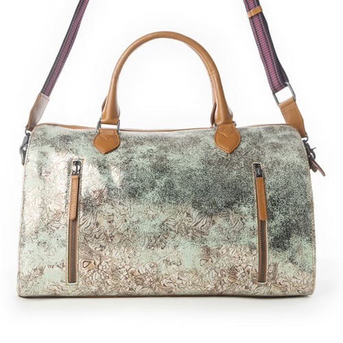 MYRA Ranger’s Echo Snake Print Leather Duffle Bag