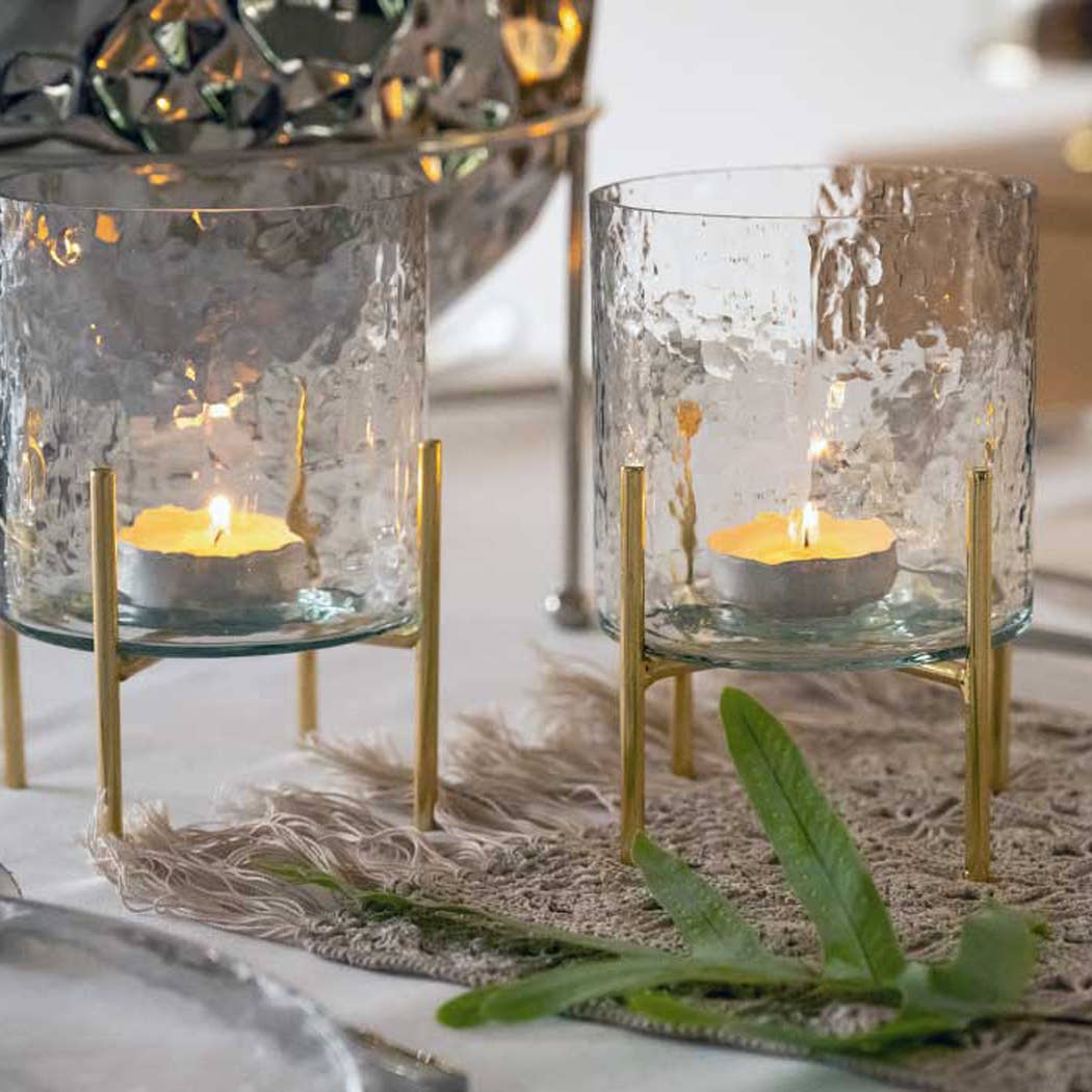 Edge Company - Hammered Tea light Stand M