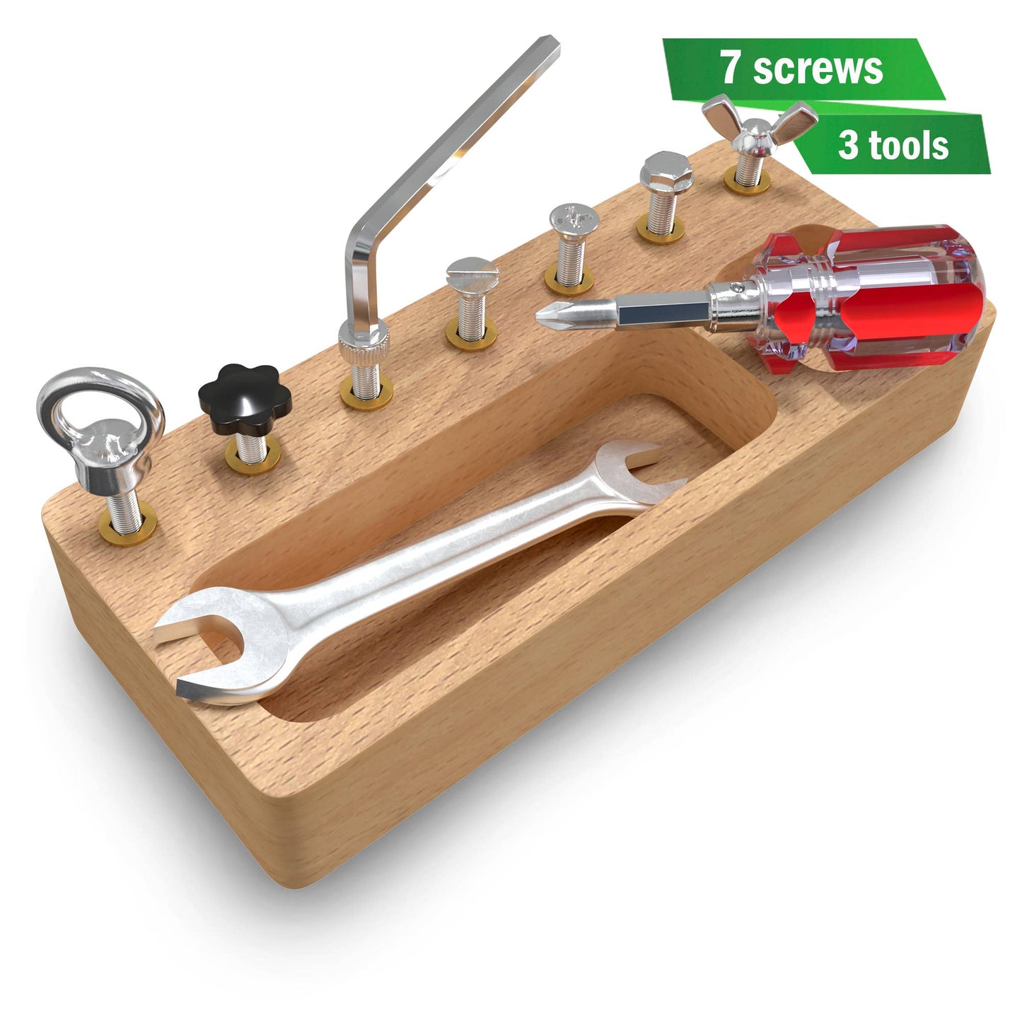 Panda Brothers - Montessori Wooden Screw Driver Set