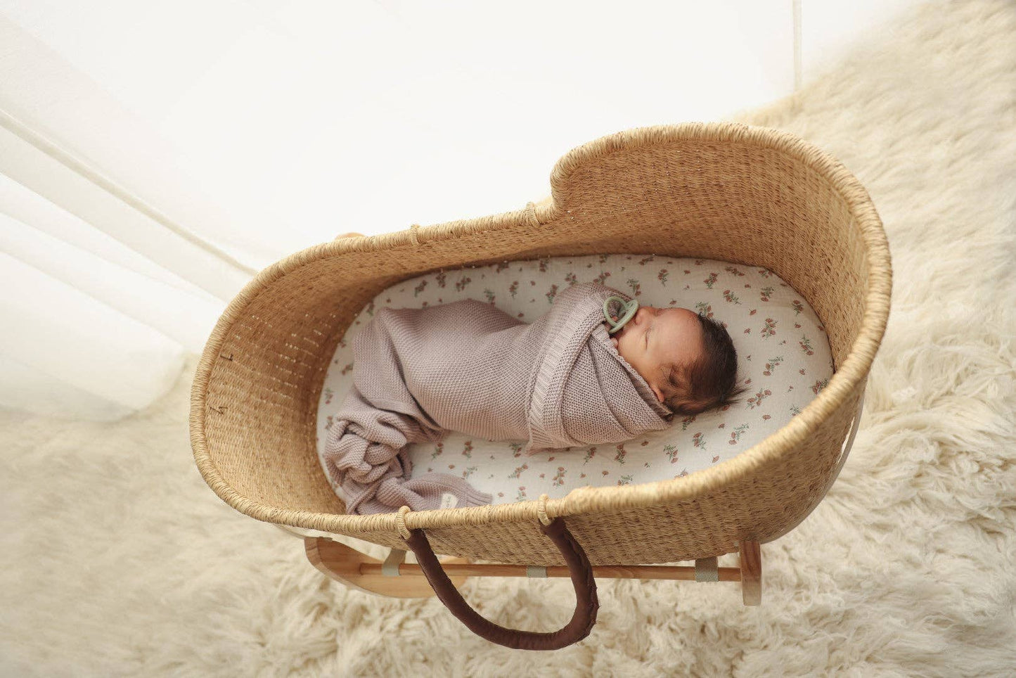 Bleu La La - 100% Organic Luxury Cotton Swaddle Receiving Baby Blanket