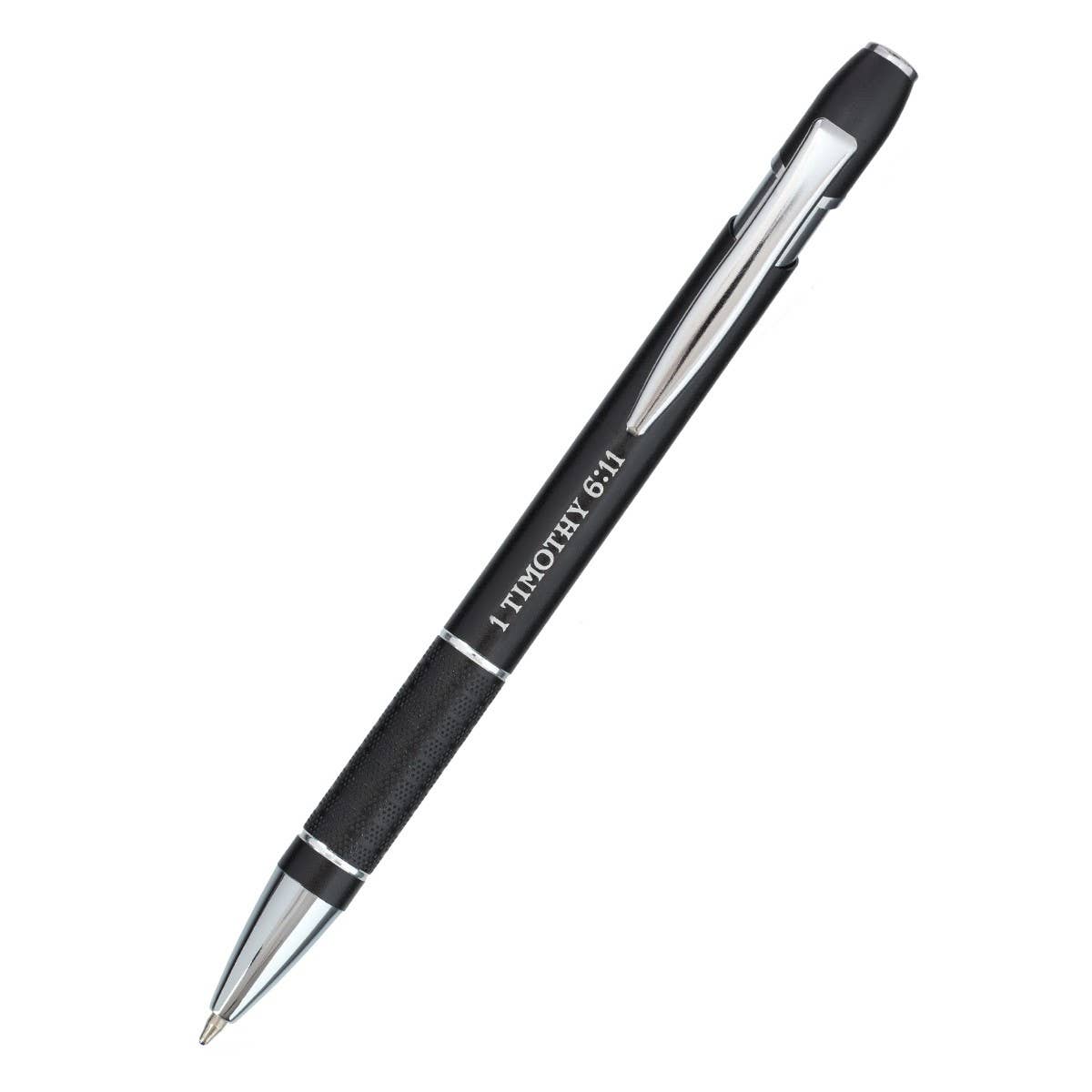 Christian Art Gifts - Pen in Case Black Man of God 1 Tim. 6:11