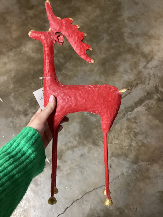 RED/GOLD CHRISTMAS DEER
