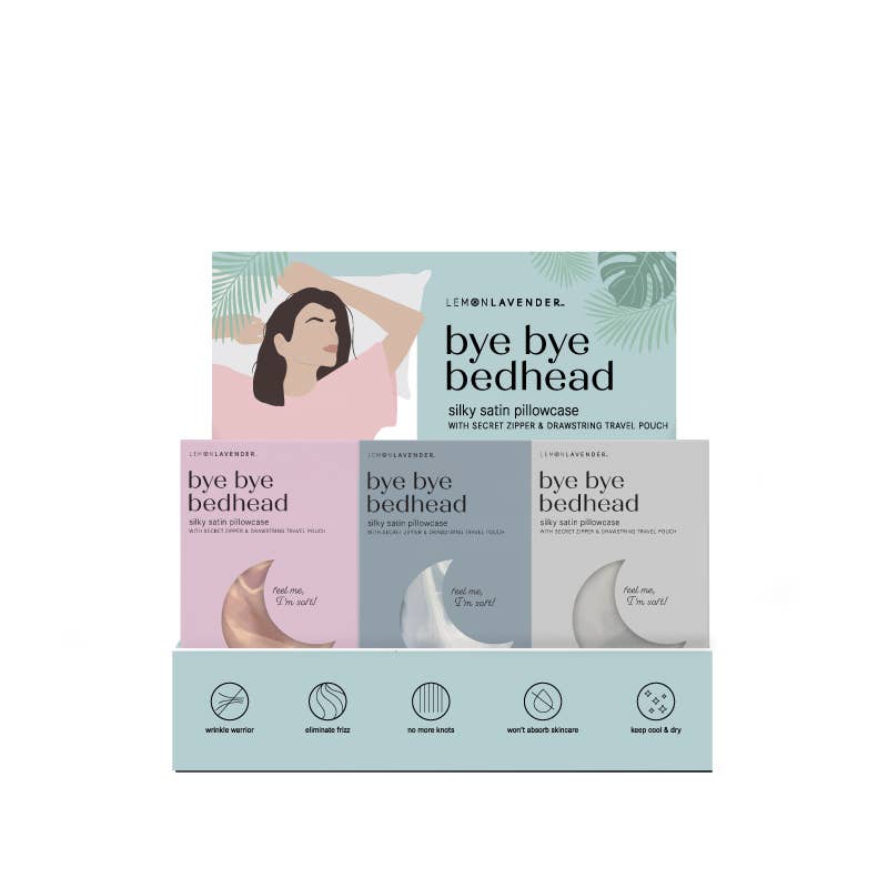 DM Merchandising - Lemon Lavender Solid Silky Satin Pillowcase Assortment