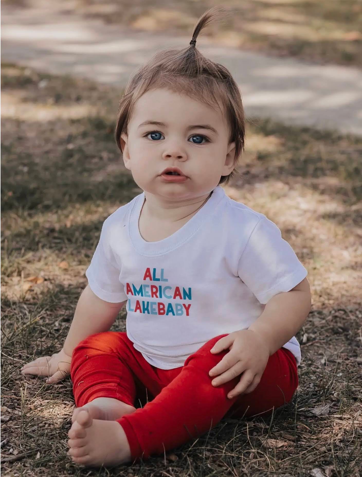 All American lake baby tee