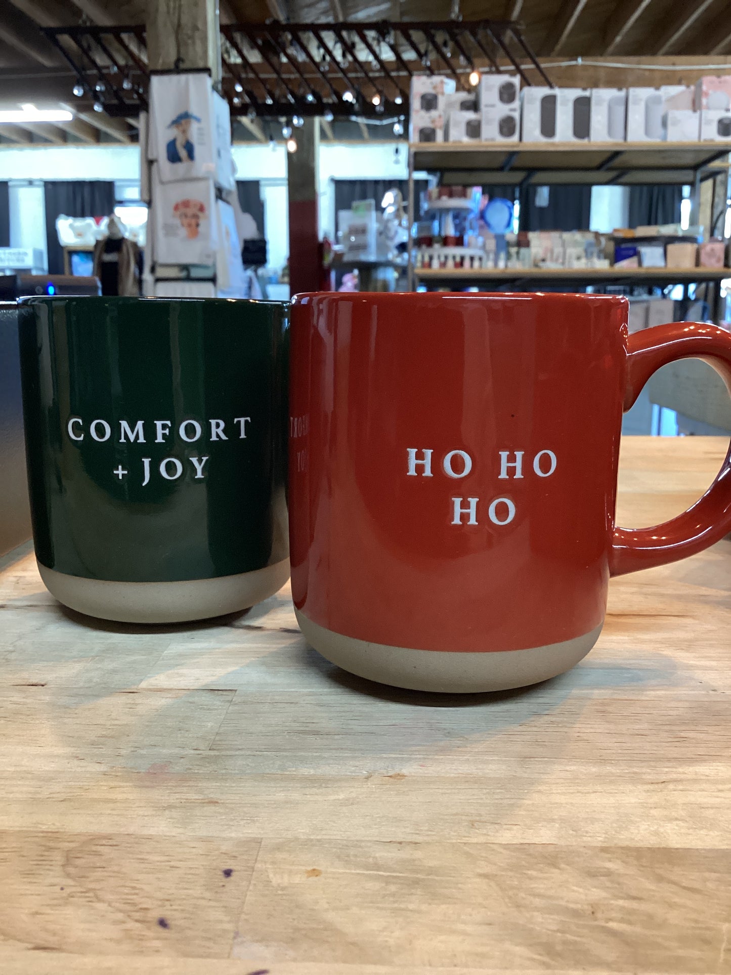 Sweet Water Decor Green/Red Holiday Mugs