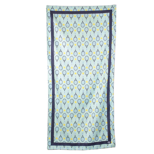 The Royal Standard - Tennis Club Beach Towel   Sky/Multi   34x70