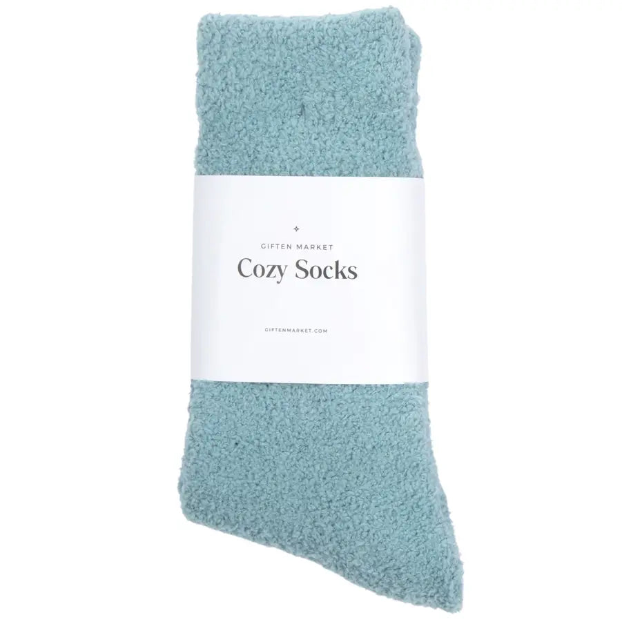 Giften Market - Cozy Cloud Socks - Stone Blue - Warm & Soft - Winter Gift