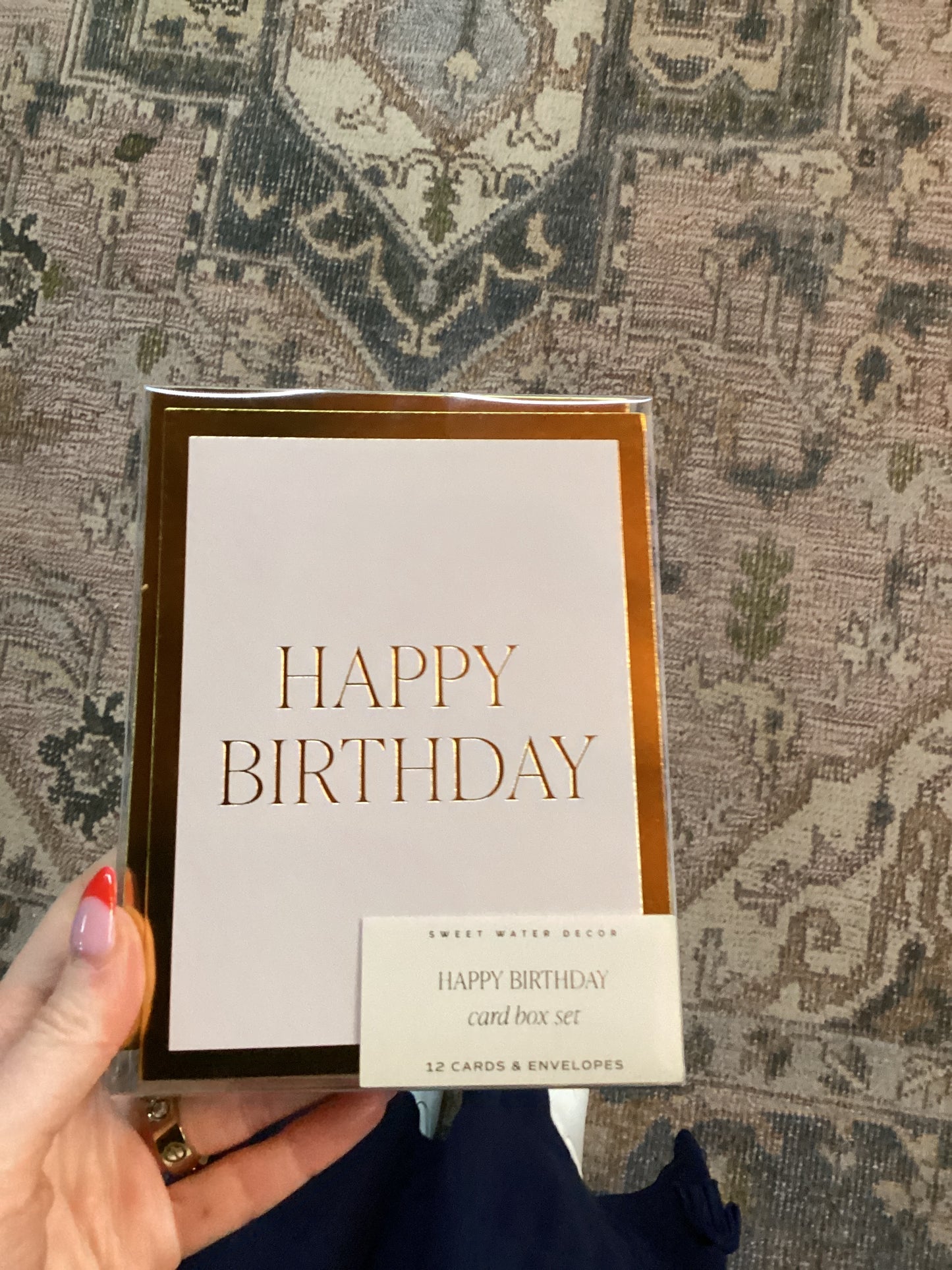Happy birthday card box set sweet water decor