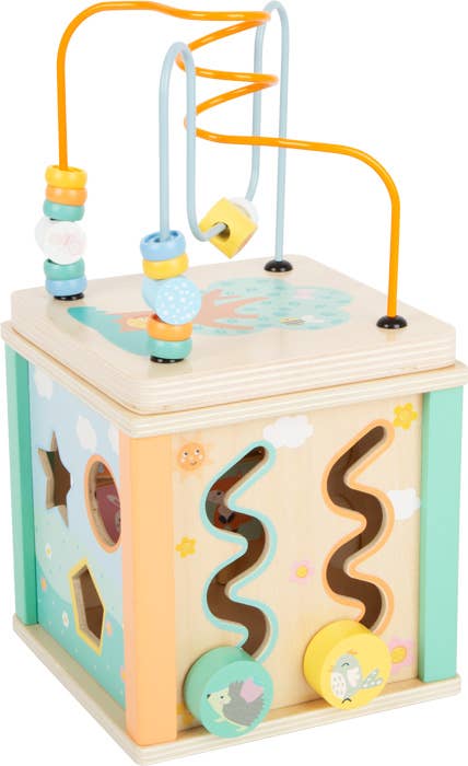 Hauck Toys - Small Foot Wooden Toys Pastel Motor Skills 5-in-1 Activity C