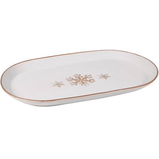 Primitives by Kathy - Snowflake Oval Platter