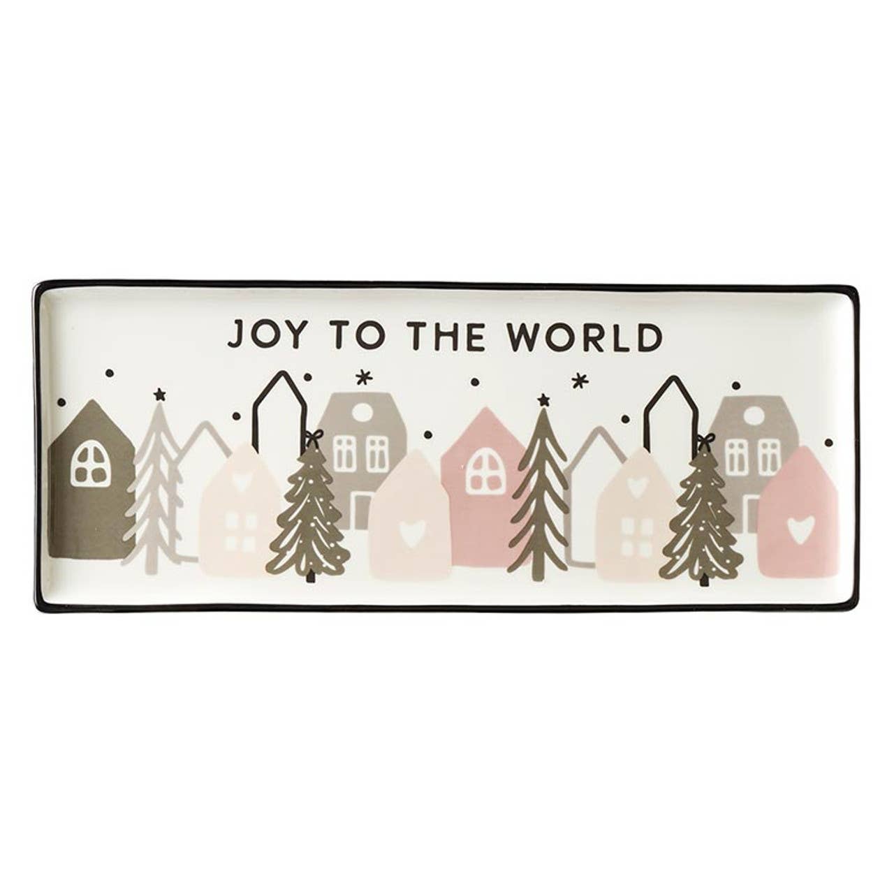 Santa Barbara Design Studio by Creative Brands - Christmas Village Ceramic Tray - Houses