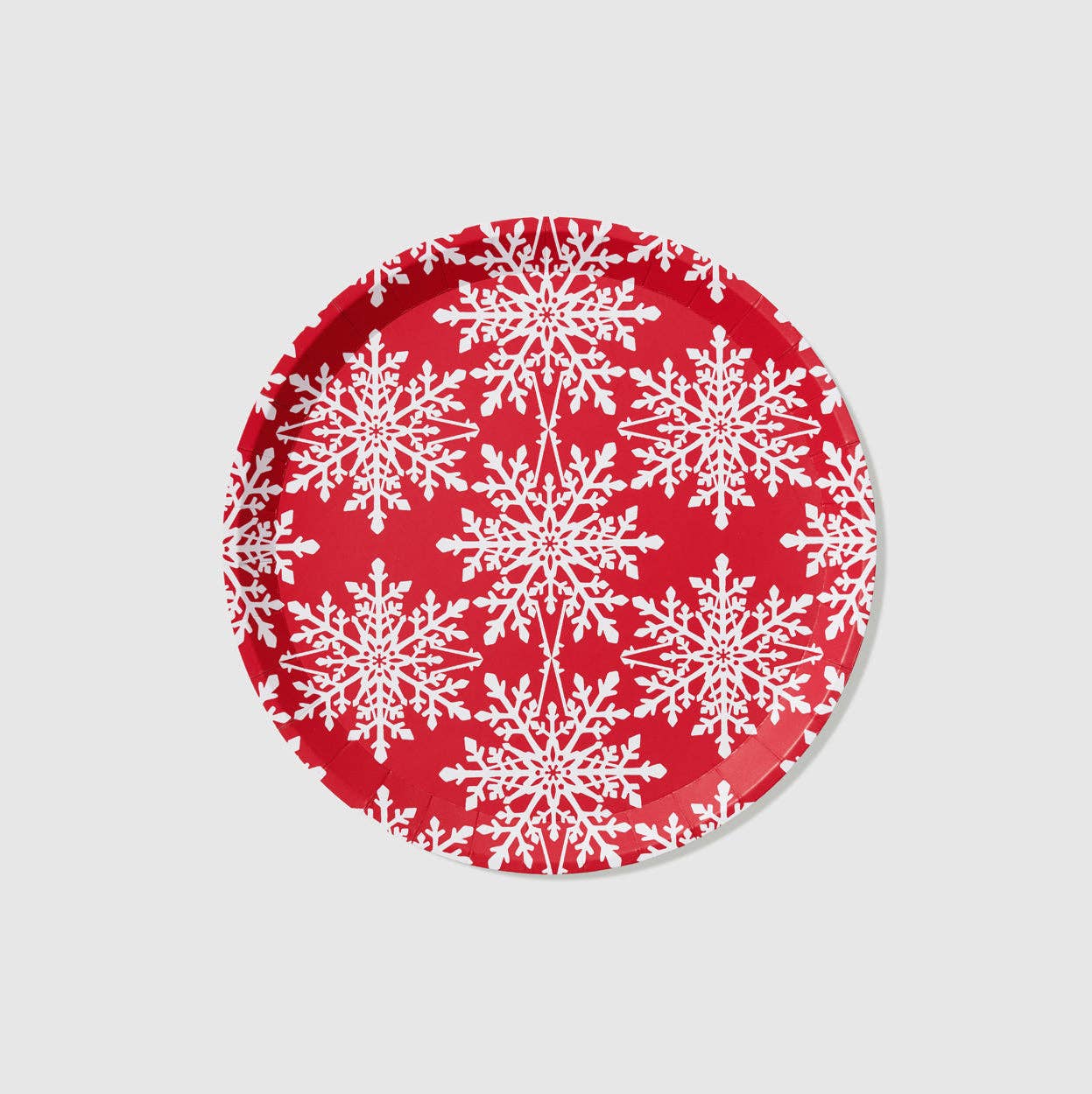 Coterie Party Supplies - Jolly Snowflake Large Plates (10 Per Pack)